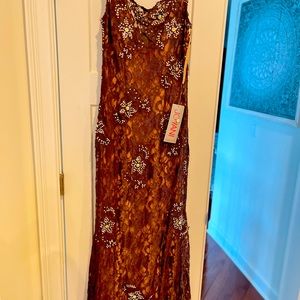 Beautiful charcoal and bling dress never been used brand new